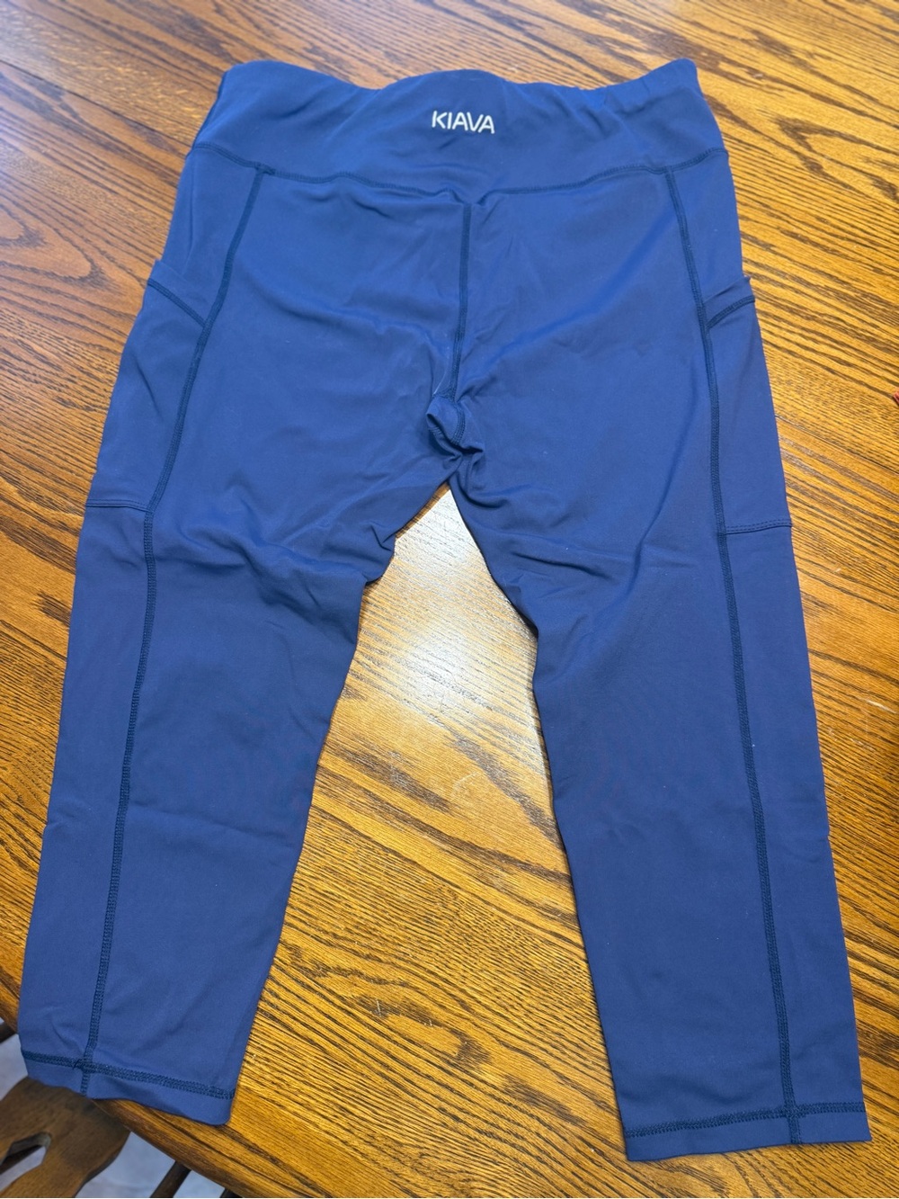 KIAVA Navy Capri Leggings for Women
